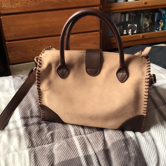 NWOT Talbots Suede/Leather Bag - Picture 4 of 8